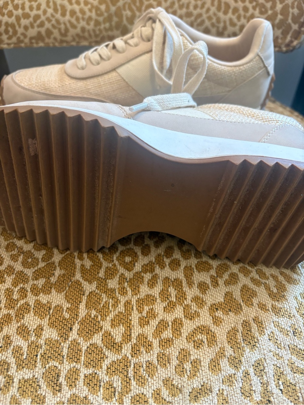 Dolce Vita Beige/Tan Platform Sneakers - Picture 5 of 7